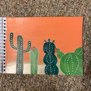 handmade cactus painting